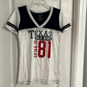 Billy bobs Texas baseball tee L